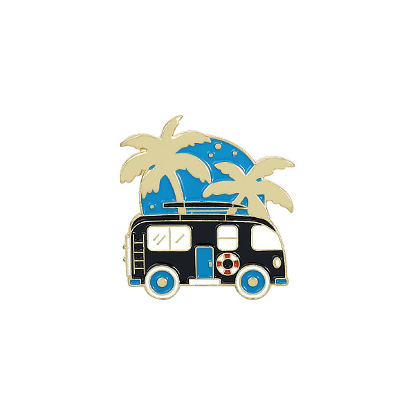 PandaHall Spring Theme Alloy Brooches, Enamel Hiking Lapel Pin, for Backpack Clothes, RV/Recreational Vehicle & Coconut Trees, Golden...
PandaHall Spring Theme Alloy Brooches, Enamel Hiking Lapel Pin, for Backpack Clothes, RV/Recreational Vehicle & Coconut Trees, Golden...