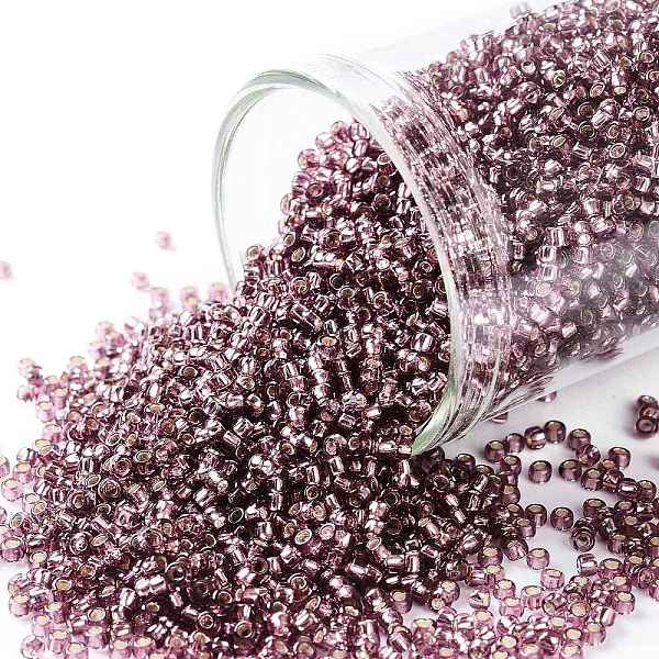 PandaHall TOHO Round Seed Beads, Japanese Seed Beads, (26B) Silver Lined Medium Amethyst, 15/0, 1.5mm, Hole: 0.7mm, about 3000pcs/10g Glass..., Purple
PandaHall TOHO Round Seed Beads, Japanese Seed Beads, (26B) Silver Lined Medium Amethyst, 15/0, 1.5mm, Hole: 0.7mm, about 3000pcs/10g Glass..., Purple