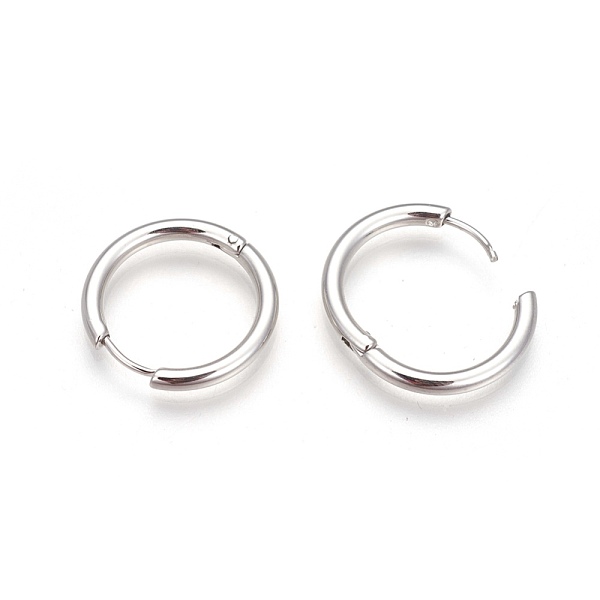 PandaHall 304 Stainless Steel Hoop Earrings, Manual Polishing Huggie Earrings, Stainless Steel Color, 12 Gauge, 14x2mm, Pin: 0.8mm(±0.1mm)...
PandaHall 304 Stainless Steel Hoop Earrings, Manual Polishing Huggie Earrings, Stainless Steel Color, 12 Gauge, 14x2mm, Pin: 0.8mm(±0.1mm)...