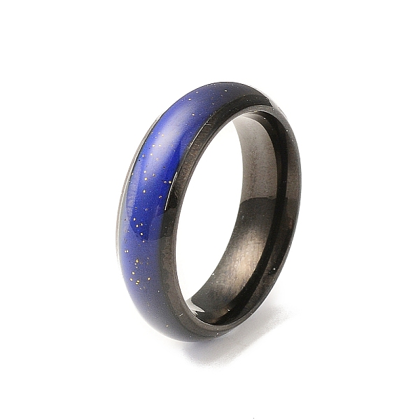 PandaHall Mood Ring, Temperature Change Color Emotion Feeling 201 Stainless Steel Plain Band Ring for Women, Electrophoresis Black, Inner...
PandaHall Mood Ring, Temperature Change Color Emotion Feeling 201 Stainless Steel Plain Band Ring for Women, Electrophoresis Black, Inner...