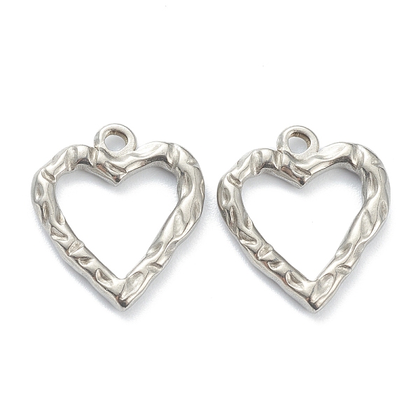 PandaHall 304 Stainless Steel Hammered Pendants, Heart, Stainless Steel Color, 18x16x2mm, Hole: 1.8mm 304 Stainless Steel Heart
PandaHall 304 Stainless Steel Hammered Pendants, Heart, Stainless Steel Color, 18x16x2mm, Hole: 1.8mm 304 Stainless Steel Heart