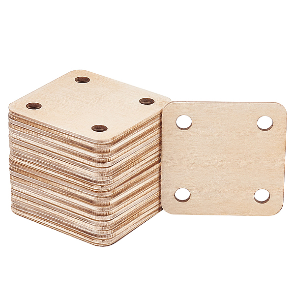 PandaHall Wooden Knitting Crochet Board, 4-Hole, Square, Blanched Almond, 4.95x4.95x0.2cm, Hole: 6mm Wood Square
PandaHall Wooden Knitting Crochet Board, 4-Hole, Square, Blanched Almond, 4.95x4.95x0.2cm, Hole: 6mm Wood Square