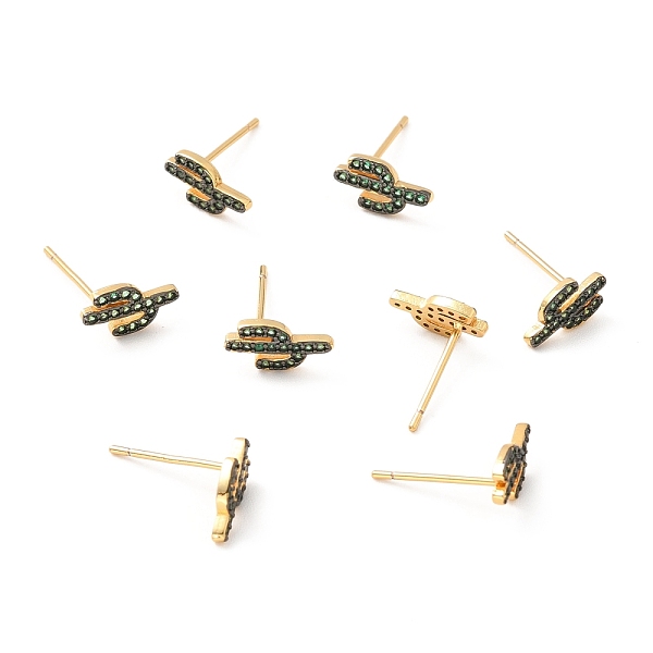 PandaHall Green Cubic Zirconia Cactus Stud Earrings, Brass Jewelry for Women, Lead Free & Cadmium Free & Nickel Free, Real 18K Gold Plated...
PandaHall Green Cubic Zirconia Cactus Stud Earrings, Brass Jewelry for Women, Lead Free & Cadmium Free & Nickel Free, Real 18K Gold Plated...