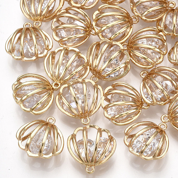 PandaHall Brass Cubic Zirconia Charms, Hollow, Shell, Clear, Real 18K Gold Plated, 12.5x12.5x7mm, Hole: 0.8mm Brass+Cubic Zirconia+Shell...
PandaHall Brass Cubic Zirconia Charms, Hollow, Shell, Clear, Real 18K Gold Plated, 12.5x12.5x7mm, Hole: 0.8mm Brass+Cubic Zirconia+Shell...