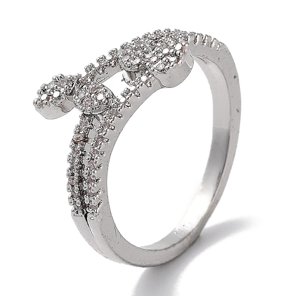 PandaHall Brass Micro Pave Cubic Zirconia Cuff Rings, Long-Lasting Plated, Leaf, Platinum, US Size 6 3/4(17.1mm) Brass+Cubic Zirconia Leaf..., Clear
PandaHall Brass Micro Pave Cubic Zirconia Cuff Rings, Long-Lasting Plated, Leaf, Platinum, US Size 6 3/4(17.1mm) Brass+Cubic Zirconia Leaf..., Clear