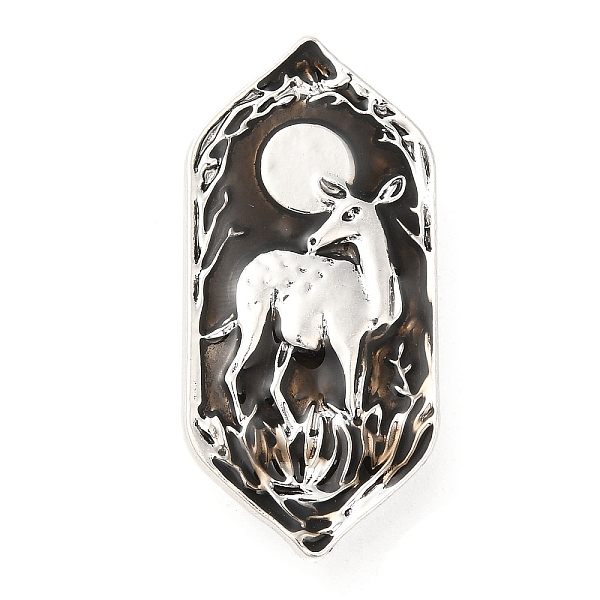 PandaHall Animal Enamel Safety Pin Brooch, Antique Silver Alloy Brooch for Backpack Clothes, Deer, 40x18.5x2mm Alloy+Enamel Deer
PandaHall Animal Enamel Safety Pin Brooch, Antique Silver Alloy Brooch for Backpack Clothes, Deer, 40x18.5x2mm Alloy+Enamel Deer