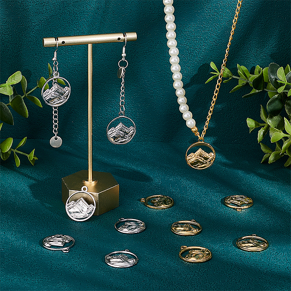 PandaHall UNICRAFTALE 12pcs 2 Colors Mountain Charms 24x20mm Flat Round with Mountain Dangle Pendants Stainless Steel Pendants...
PandaHall UNICRAFTALE 12pcs 2 Colors Mountain Charms 24x20mm Flat Round with Mountain Dangle Pendants Stainless Steel Pendants...