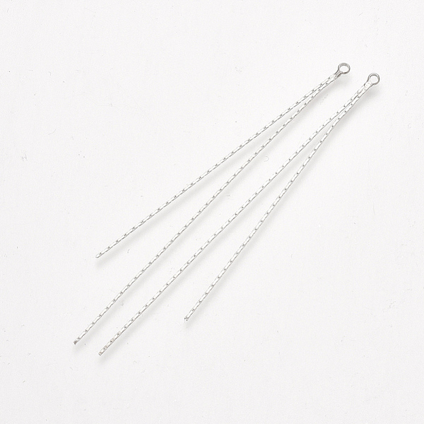 PandaHall Brass Chain Tassel Big Pendants, Real Platinum Plated, 77x2x0.5mm, Hole: 1.6mm Brass
PandaHall Brass Chain Tassel Big Pendants, Real Platinum Plated, 77x2x0.5mm, Hole: 1.6mm Brass