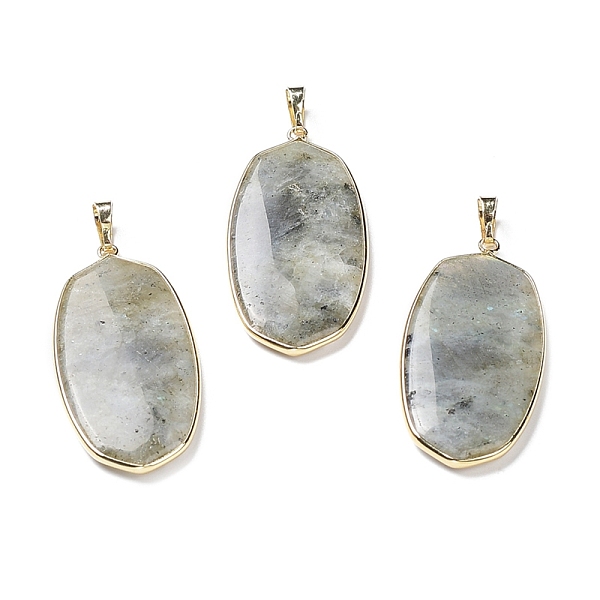 PandaHall Natural Labradorite Pendants, with Rack Plating Light Gold Tone Brass Findings, Cadmium Free & Lead Free, Oval Charms, 48x22x4.5mm...
PandaHall Natural Labradorite Pendants, with Rack Plating Light Gold Tone Brass Findings, Cadmium Free & Lead Free, Oval Charms, 48x22x4.5mm...