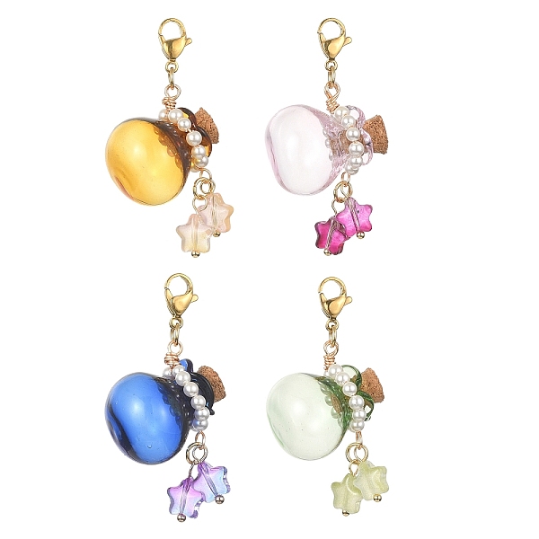 PandaHall Glass Empty Wishing Bottles Pendant Decorations, with Stainless Steel Lobster Claw Clasps and Star Charms for Bag Ornaments..., Multicolor
PandaHall Glass Empty Wishing Bottles Pendant Decorations, with Stainless Steel Lobster Claw Clasps and Star Charms for Bag Ornaments..., Multicolor