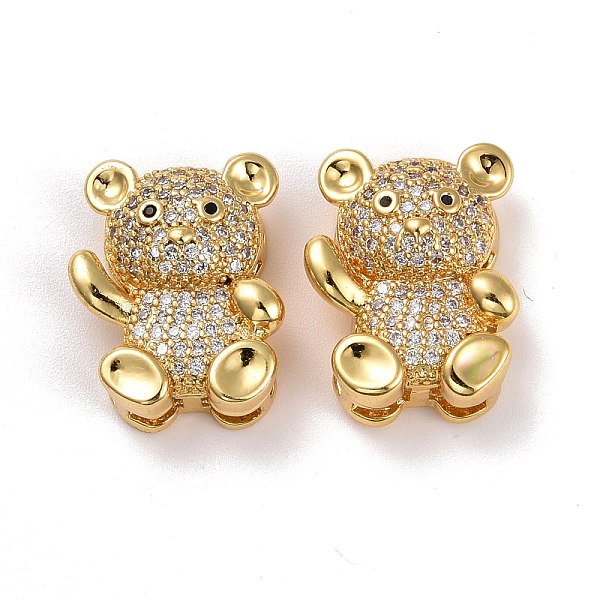 PandaHall Brass Micro Pave Cubic Zirconia Pendants, Real 18K Gold Plated, Lead Free & Cadmium Free, Bear, Clear, 16.5x13.5x7mm, Hole...
PandaHall Brass Micro Pave Cubic Zirconia Pendants, Real 18K Gold Plated, Lead Free & Cadmium Free, Bear, Clear, 16.5x13.5x7mm, Hole...
