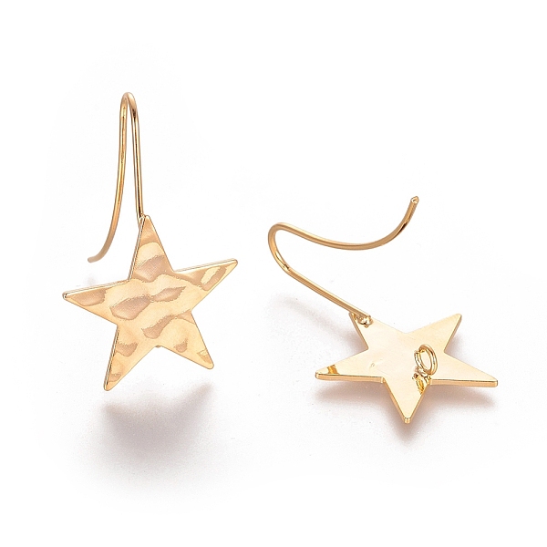 PandaHall Brass Ear Stud Findings, for DIY Earring Making, with Loop, Star, Real 18K Gold Plated, 31.5x20mm, Hole: 2mm, Pin: 1mm Brass Star
PandaHall Brass Ear Stud Findings, for DIY Earring Making, with Loop, Star, Real 18K Gold Plated, 31.5x20mm, Hole: 2mm, Pin: 1mm Brass Star
