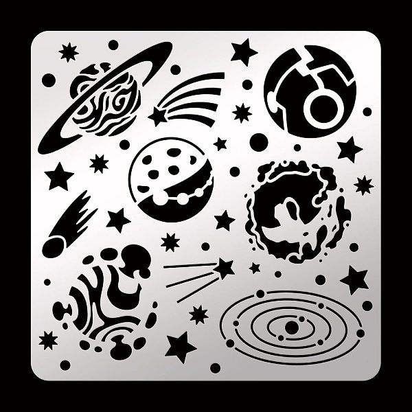 PandaHall FINGERINSPIRE Planet Pattern Metal Stencils 15.6cm Square Metal Planet Pattern Stencil Stainless Steel Space Theme Stencil for...
PandaHall FINGERINSPIRE Planet Pattern Metal Stencils 15.6cm Square Metal Planet Pattern Stencil Stainless Steel Space Theme Stencil for...