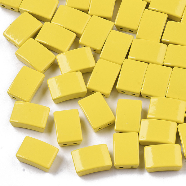 PandaHall Spray Painted Alloy Multi-Strand Links, Cadmium Free & Lead Free, For Tile Elastic Bracelets Making, Rectangle, Yellow...
PandaHall Spray Painted Alloy Multi-Strand Links, Cadmium Free & Lead Free, For Tile Elastic Bracelets Making, Rectangle, Yellow...