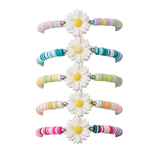 PandaHall 5Pcs 5 Color Polymer Clay Heishi Surfer Stretch Bracelets Set, Flower Resin Stackable Bracelets for Kids, Mixed Color, Inner..., Multicolor
PandaHall 5Pcs 5 Color Polymer Clay Heishi Surfer Stretch Bracelets Set, Flower Resin Stackable Bracelets for Kids, Mixed Color, Inner..., Multicolor