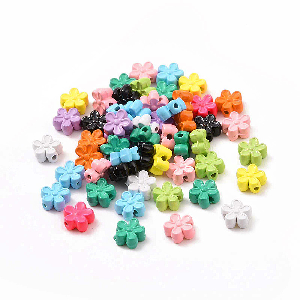 PandaHall Spray Painted Alloy Beads, Flower, Mixed Color, 7x7.3x3.3~3.5mm, Hole: 1.2~1.4mm Alloy Flower Multicolor
PandaHall Spray Painted Alloy Beads, Flower, Mixed Color, 7x7.3x3.3~3.5mm, Hole: 1.2~1.4mm Alloy Flower Multicolor