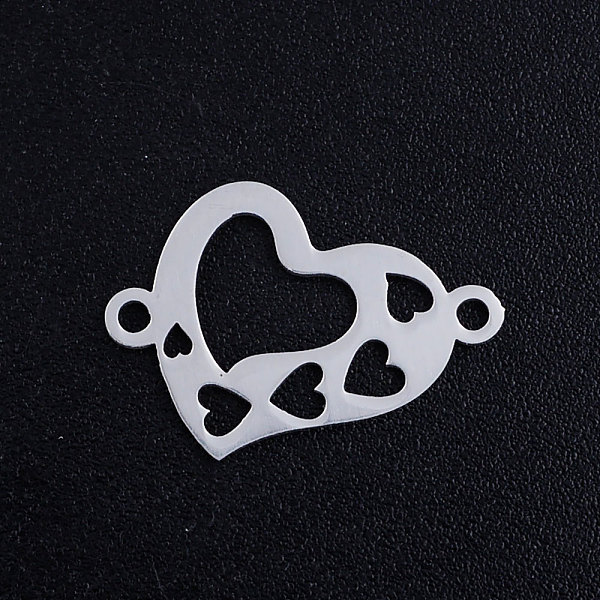 PandaHall 201 Stainless Steel Links connectors, Heart, Stainless Steel Color, 12x17x1mm, Hole: 1.4mm 201 Stainless Steel Heart
PandaHall 201 Stainless Steel Links connectors, Heart, Stainless Steel Color, 12x17x1mm, Hole: 1.4mm 201 Stainless Steel Heart