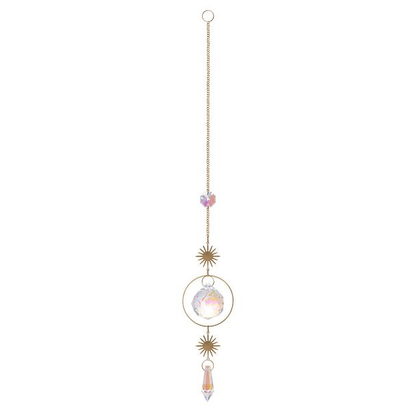 PandaHall Iron Big Pendant Decorations, Glass Charms Suncatchers Rainbow Maker, for Garden, Wedding, Lighting Ornament, Sun Pattern...
PandaHall Iron Big Pendant Decorations, Glass Charms Suncatchers Rainbow Maker, for Garden, Wedding, Lighting Ornament, Sun Pattern...