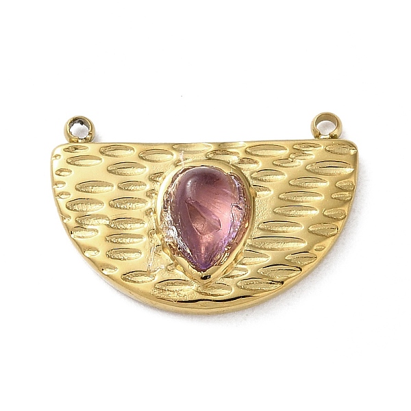 PandaHall Vacuum Plating 316 Stainless Steel Pendants, with Natural Amethyst, Half Round, Real 18K Gold Plated, 12.5x18x4mm, Hole: 1.2mm...
PandaHall Vacuum Plating 316 Stainless Steel Pendants, with Natural Amethyst, Half Round, Real 18K Gold Plated, 12.5x18x4mm, Hole: 1.2mm...
