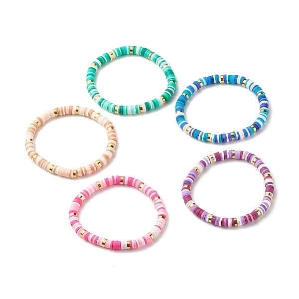 PandaHall Polymer Clay Heishi Beads Stretch Bracelet, Surfering Bracelet for Women, Mixed Color, 6.3mm, Inner Diameter: 2-1/4 inch(5.7cm)..., Multicolor
PandaHall Polymer Clay Heishi Beads Stretch Bracelet, Surfering Bracelet for Women, Mixed Color, 6.3mm, Inner Diameter: 2-1/4 inch(5.7cm)..., Multicolor