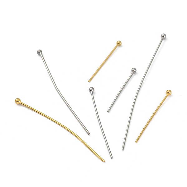 PandaHall Stainless Steel & Brass Eye Pins, Platinum & Golden, 20.5~52x0.7mm, about 437pcs/50g Brass
PandaHall Stainless Steel & Brass Eye Pins, Platinum & Golden, 20.5~52x0.7mm, about 437pcs/50g Brass