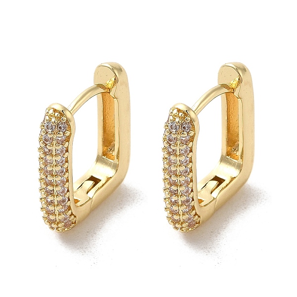 PandaHall Rack Plating Brass Micro Pave Cubic Zirconia Hoop Earrings, Rectangle, Golden, 13.5x11.5x3mm Cubic Zirconia Rectangle Clear
PandaHall Rack Plating Brass Micro Pave Cubic Zirconia Hoop Earrings, Rectangle, Golden, 13.5x11.5x3mm Cubic Zirconia Rectangle Clear