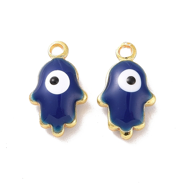 PandaHall Brass Enamel Pendants, Real 18K Gold Plated, Hamsa Hand/Hand of Miriam with Evil Eye, Marine Blue, 10x6x3mm, Hole: 1mm...
PandaHall Brass Enamel Pendants, Real 18K Gold Plated, Hamsa Hand/Hand of Miriam with Evil Eye, Marine Blue, 10x6x3mm, Hole: 1mm...