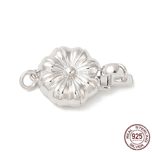 PandaHall Rhodium Plated 925 Sterling Silver Box Clasps, 1-Strand, 1-Hole, Flower with 925 Stamp, Real Platinum Plated, 16x10x4mm, Hole...
PandaHall Rhodium Plated 925 Sterling Silver Box Clasps, 1-Strand, 1-Hole, Flower with 925 Stamp, Real Platinum Plated, 16x10x4mm, Hole...