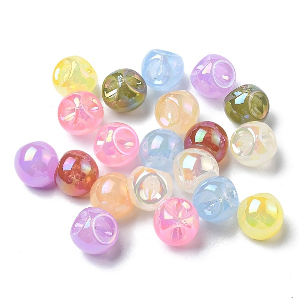 PandaHall Plating Iridescent Acrylic Beads, Round, Mixed Color, 16.5x16mm, Hole: 3.5mm Acrylic Multicolor
PandaHall Plating Iridescent Acrylic Beads, Round, Mixed Color, 16.5x16mm, Hole: 3.5mm Acrylic Multicolor