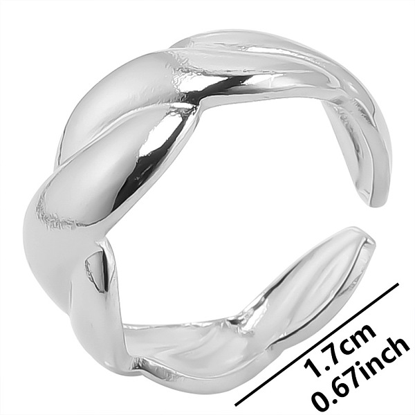 PandaHall Vintage Stainless Steel Twist Couple Rings, Open Cuff Rings for Men and Women, Stainless Steel Color Other Twist
PandaHall Vintage Stainless Steel Twist Couple Rings, Open Cuff Rings for Men and Women, Stainless Steel Color Other Twist