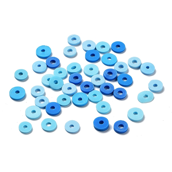 PandaHall Handmade Polymer Clay Beads, Disc/Flat Round, Heishi Beads, Light Sky Blue, 6x0.8~1mm, Hole: 1.8mm Polymer Clay Disc
PandaHall Handmade Polymer Clay Beads, Disc/Flat Round, Heishi Beads, Light Sky Blue, 6x0.8~1mm, Hole: 1.8mm Polymer Clay Disc