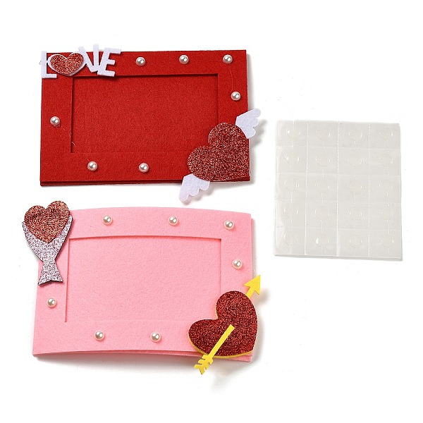 PandaHall Valentine's Day Felt Fabric Couple Photo Frame, for Wedding Decoration Photo Display, Rectangle, FireBrick, 140~150x180~190x4mm..., Red
PandaHall Valentine's Day Felt Fabric Couple Photo Frame, for Wedding Decoration Photo Display, Rectangle, FireBrick, 140~150x180~190x4mm..., Red
