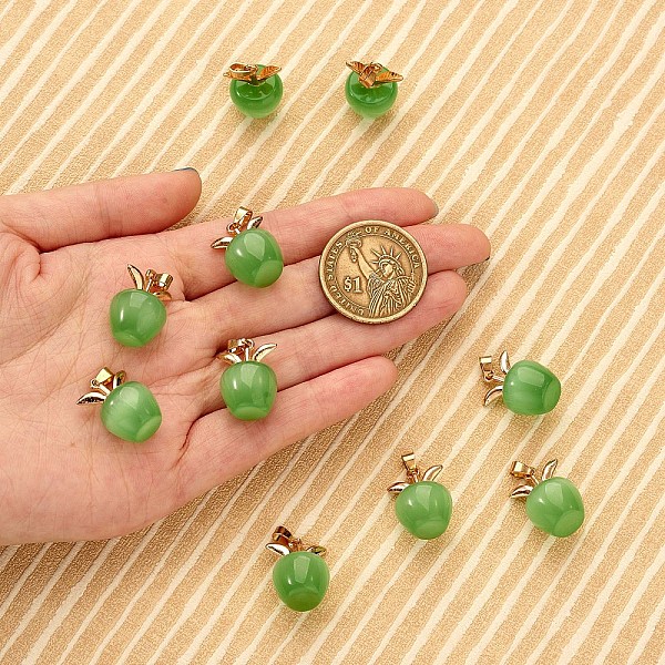 PandaHall 10Pcs Apple Gemstone Charm Pendant Crystal Quartz Healing Natural Stone Pendants Opal Buckle for Jewelry Necklace Earring Making..., Green
PandaHall 10Pcs Apple Gemstone Charm Pendant Crystal Quartz Healing Natural Stone Pendants Opal Buckle for Jewelry Necklace Earring Making..., Green