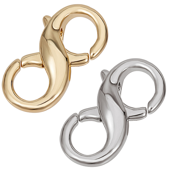PandaHall CREATCABIN 10Pcs 2 Colors Double Lobster Claw Clasps Necklace Extender Clasps 18K Gold Plated & Platinum Brass Closures Opening...
PandaHall CREATCABIN 10Pcs 2 Colors Double Lobster Claw Clasps Necklace Extender Clasps 18K Gold Plated & Platinum Brass Closures Opening...