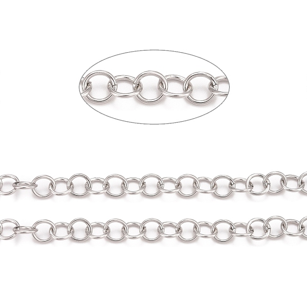 PandaHall 304 Stainless Steel Rolo Chains, Belcher Chains, Unwelded, with Spool, Stainless Steel Color, 8x1mm, about 32.8 Feet(10m)/roll 304...
PandaHall 304 Stainless Steel Rolo Chains, Belcher Chains, Unwelded, with Spool, Stainless Steel Color, 8x1mm, about 32.8 Feet(10m)/roll 304...
