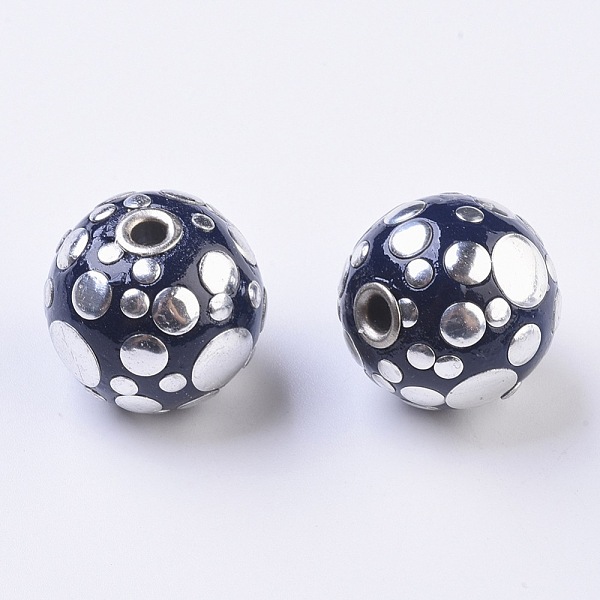 PandaHall Handmade Indonesia Beads, with Metal Findings, Round, Black, 24mm, Hole: 3.5mm Polymer Clay Round Black
PandaHall Handmade Indonesia Beads, with Metal Findings, Round, Black, 24mm, Hole: 3.5mm Polymer Clay Round Black