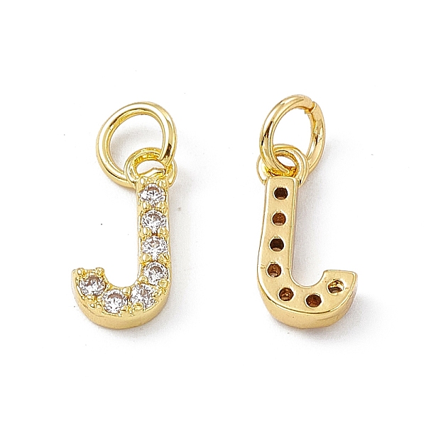 PandaHall Real 18K Gold Plated Brass Micro Pave Clear Cubic Zirconia Charms, with Jump Ring, Letter.J, 11.5x7x2.5mm, Hole: 3.4mm Brass+Cubic...
PandaHall Real 18K Gold Plated Brass Micro Pave Clear Cubic Zirconia Charms, with Jump Ring, Letter.J, 11.5x7x2.5mm, Hole: 3.4mm Brass+Cubic...