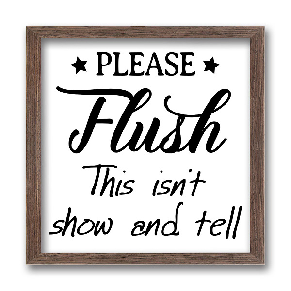 PandaHall FINGERINSPIRE Please Flush This Isn't Show and Tell Wood Sign with Acrylic Layer 7x7 Inch Rustic Farmhouse Bathroom Wall Decor...
PandaHall FINGERINSPIRE Please Flush This Isn't Show and Tell Wood Sign with Acrylic Layer 7x7 Inch Rustic Farmhouse Bathroom Wall Decor...