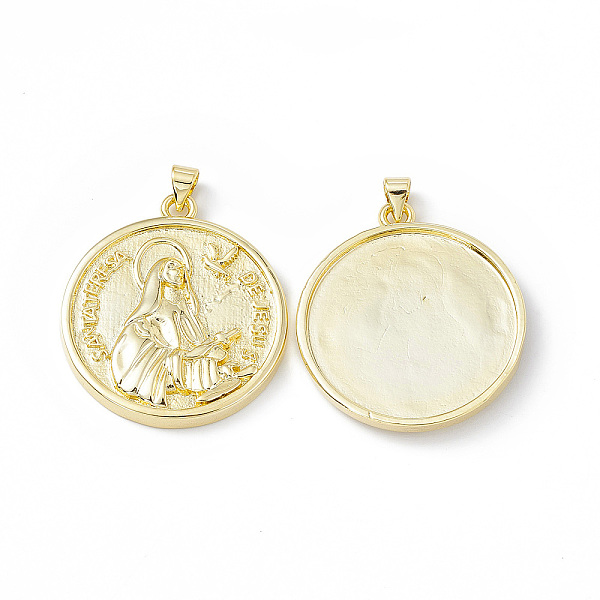 PandaHall Rack Plating Brass Pendants, Long-Lasting Plated, Lead Free & Cadmium Free, Flat Round with Virgin Mary Charm, Real 18K Gold...
PandaHall Rack Plating Brass Pendants, Long-Lasting Plated, Lead Free & Cadmium Free, Flat Round with Virgin Mary Charm, Real 18K Gold...