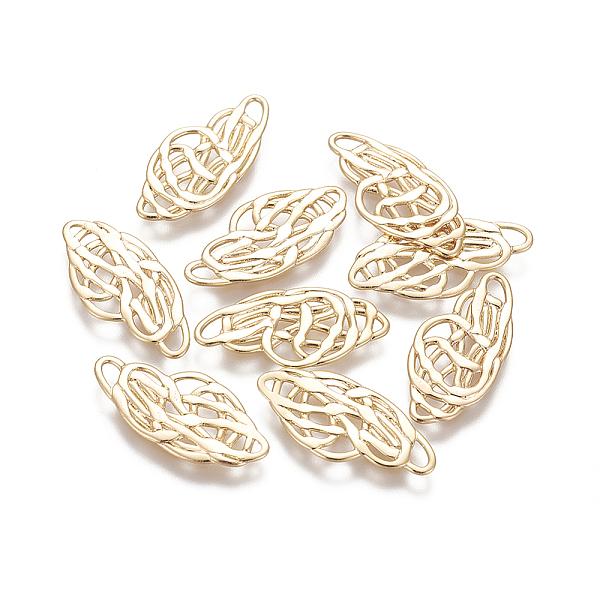 PandaHall Brass Filigree Joiners, Real 18K Gold Plated, 22.4x10.5x0.8mm, Hole: 1~1.8mm Brass Others
PandaHall Brass Filigree Joiners, Real 18K Gold Plated, 22.4x10.5x0.8mm, Hole: 1~1.8mm Brass Others