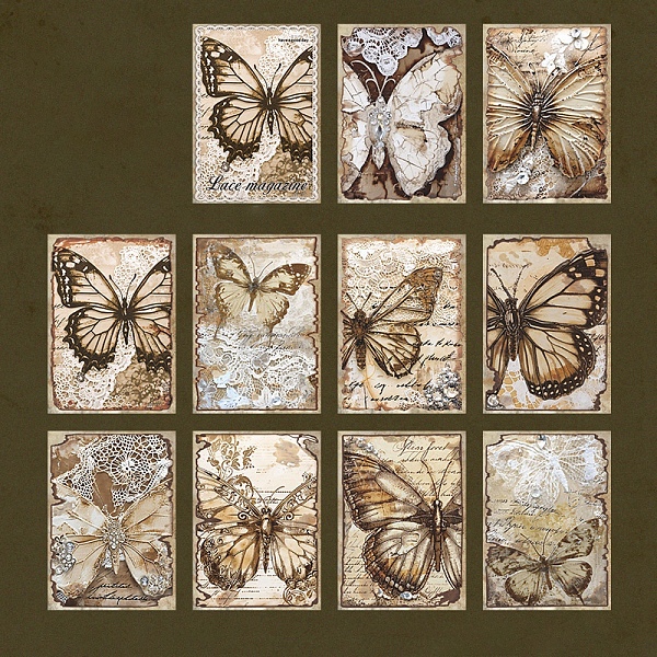 PandaHall 30Pcs 10 Styles Scrapbook Paper Pads, Lace Paper Sheets for DIY Album Scrapbook, Background Paper, Diary Decoration, Butterfly...
PandaHall 30Pcs 10 Styles Scrapbook Paper Pads, Lace Paper Sheets for DIY Album Scrapbook, Background Paper, Diary Decoration, Butterfly...