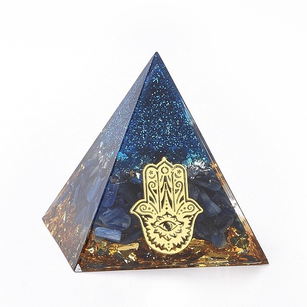 PandaHall Resin Orgonite Pyramid Home Display Decorations, with Natural Gemstone Chips, Blue, 50x50x50mm Resin Pyramid Blue
PandaHall Resin Orgonite Pyramid Home Display Decorations, with Natural Gemstone Chips, Blue, 50x50x50mm Resin Pyramid Blue