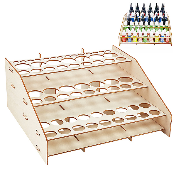 PandaHall 3-Layer Wooden Craft Paint & Brash Rack, Pigment Organizer Holder, for Paint Tool Storage, Wheat, Finished Product: 29x27x13cm..., Orange
PandaHall 3-Layer Wooden Craft Paint & Brash Rack, Pigment Organizer Holder, for Paint Tool Storage, Wheat, Finished Product: 29x27x13cm..., Orange