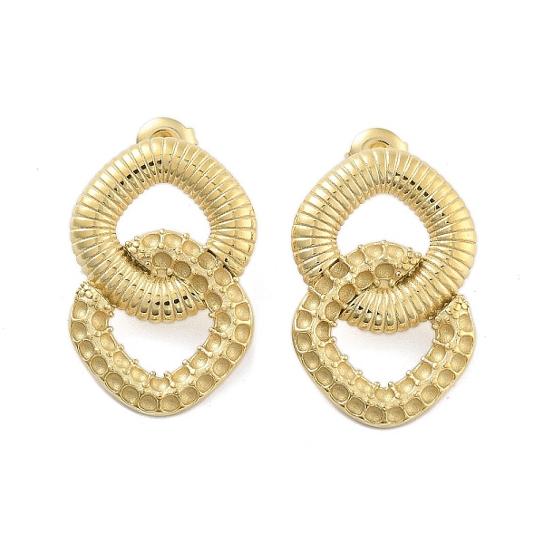 PandaHall 304 Stainless Steel Stud Earrings, Rhombus, Real 14K Gold Plated, 29.5x19.5mm 304 Stainless Steel Rhombus
PandaHall 304 Stainless Steel Stud Earrings, Rhombus, Real 14K Gold Plated, 29.5x19.5mm 304 Stainless Steel Rhombus
