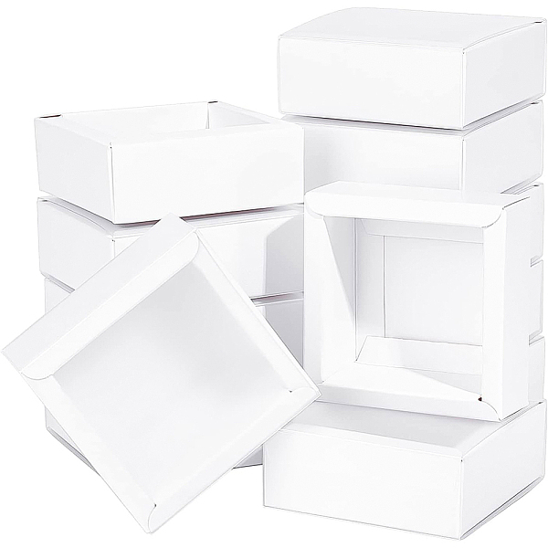 PandaHall BENECREAT 16 Packs 8.3x8.3x3.2cm Clear Frosted PVC Cover Drawer Boxes, Square White Kraft Present Packaging Boxes for Party Favor...
PandaHall BENECREAT 16 Packs 8.3x8.3x3.2cm Clear Frosted PVC Cover Drawer Boxes, Square White Kraft Present Packaging Boxes for Party Favor...