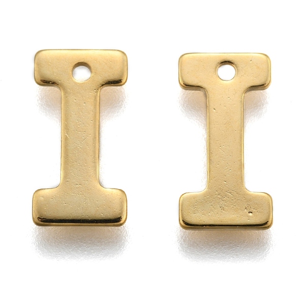 PandaHall 304 Stainless Steel Charms, Letter, Initial Charms, Real 18k Gold Plated, Letter.I, 11x6~12x0.8mm, Hole: 1mm 304 Stainless Steel...
PandaHall 304 Stainless Steel Charms, Letter, Initial Charms, Real 18k Gold Plated, Letter.I, 11x6~12x0.8mm, Hole: 1mm 304 Stainless Steel...