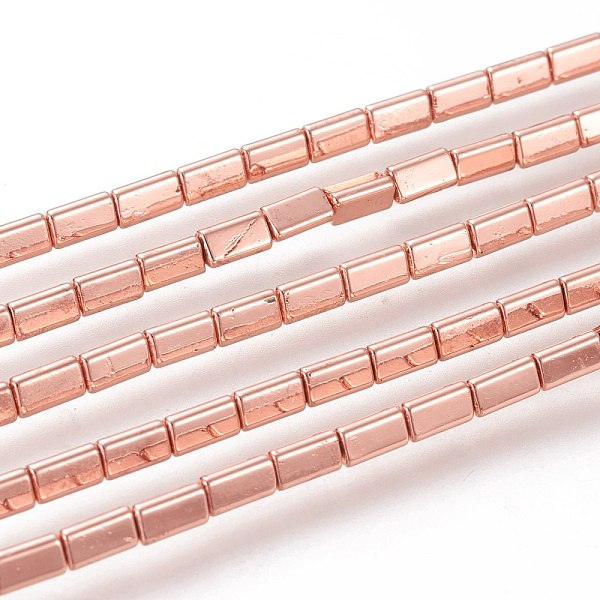 PandaHall Electroplated Non-magnetic Synthetic Hematite Beads Strands, Long-Lasting Plated, Triangular Prism, Rose Gold Plated, 5x3mm, Hole...
PandaHall Electroplated Non-magnetic Synthetic Hematite Beads Strands, Long-Lasting Plated, Triangular Prism, Rose Gold Plated, 5x3mm, Hole...