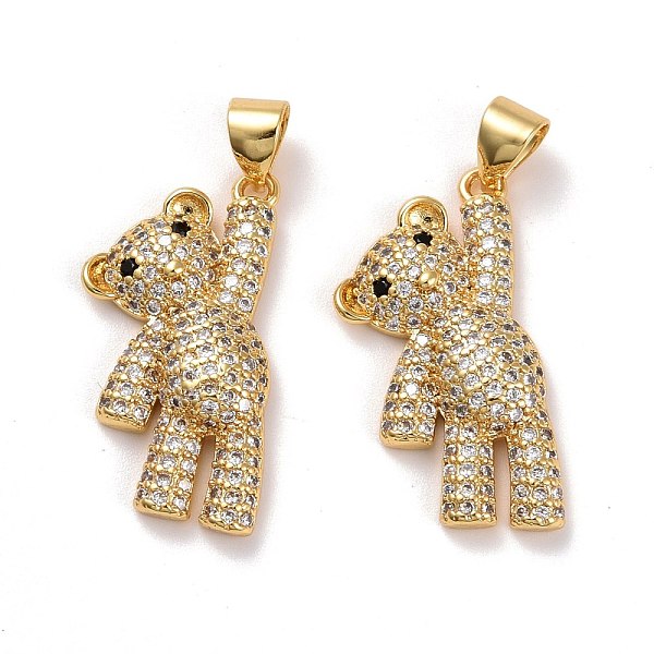 PandaHall Brass Micro Pave Clear Cubic Zirconia Pendants, Lead Free & Cadmium Free, Bear, Real 18K Gold Plated, 22.5x12.5x4mm, Hole...
PandaHall Brass Micro Pave Clear Cubic Zirconia Pendants, Lead Free & Cadmium Free, Bear, Real 18K Gold Plated, 22.5x12.5x4mm, Hole...