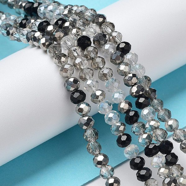 PandaHall Glass Beads Strands, Faceted, Rondelle, Black, 4~4.5x3.5mm, Hole: 1mm, about 121~127pcs/strand, 16.61inch~17.20 inch(42.2~43.7cm)...
PandaHall Glass Beads Strands, Faceted, Rondelle, Black, 4~4.5x3.5mm, Hole: 1mm, about 121~127pcs/strand, 16.61inch~17.20 inch(42.2~43.7cm)...