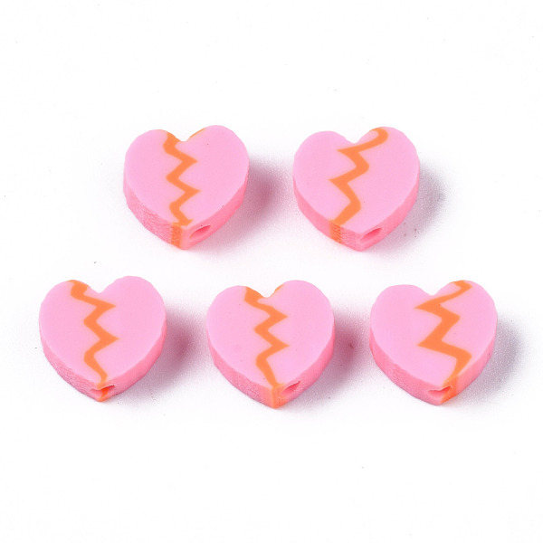 PandaHall Handmade Polymer Clay Beads, for DIY Jewelry Crafts Supplies, Heart, Pearl Pink, 8x9~9.5x4~4.5mm, Hole: 1.8mm Polymer Clay Heart
PandaHall Handmade Polymer Clay Beads, for DIY Jewelry Crafts Supplies, Heart, Pearl Pink, 8x9~9.5x4~4.5mm, Hole: 1.8mm Polymer Clay Heart